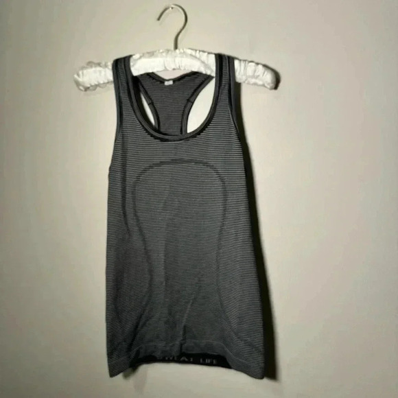 Lululemon Swiftly Tech Racerback White / Black  4 - Picture 8 of 10